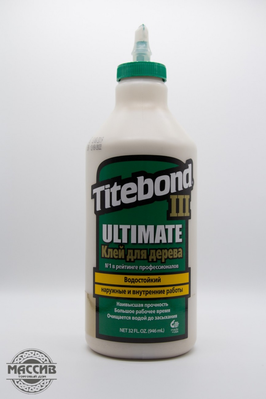 Клей для дерева, повышенной влагостойкости TITEBOND III Ultimate Wood Glue, 946 мл