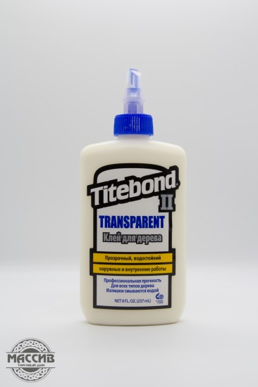 Прозрачный клей для дерева TITEBOND II Transparent Premium Wood Glue (237 мл)